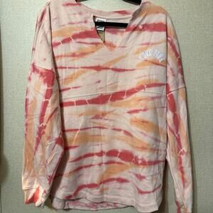 PINK tie dye sweatshirt